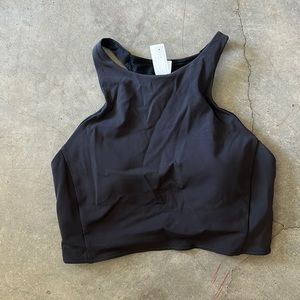 Lululemon high neck bra. Black. Size 6. Never worn